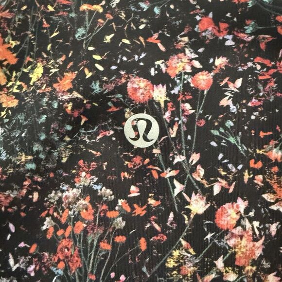 Lululemon Wunder Under Crop Leggings Size 12 Flowerescent Floral Print - Picture 5 of 12